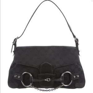Black Guccissima Shoulder Bag